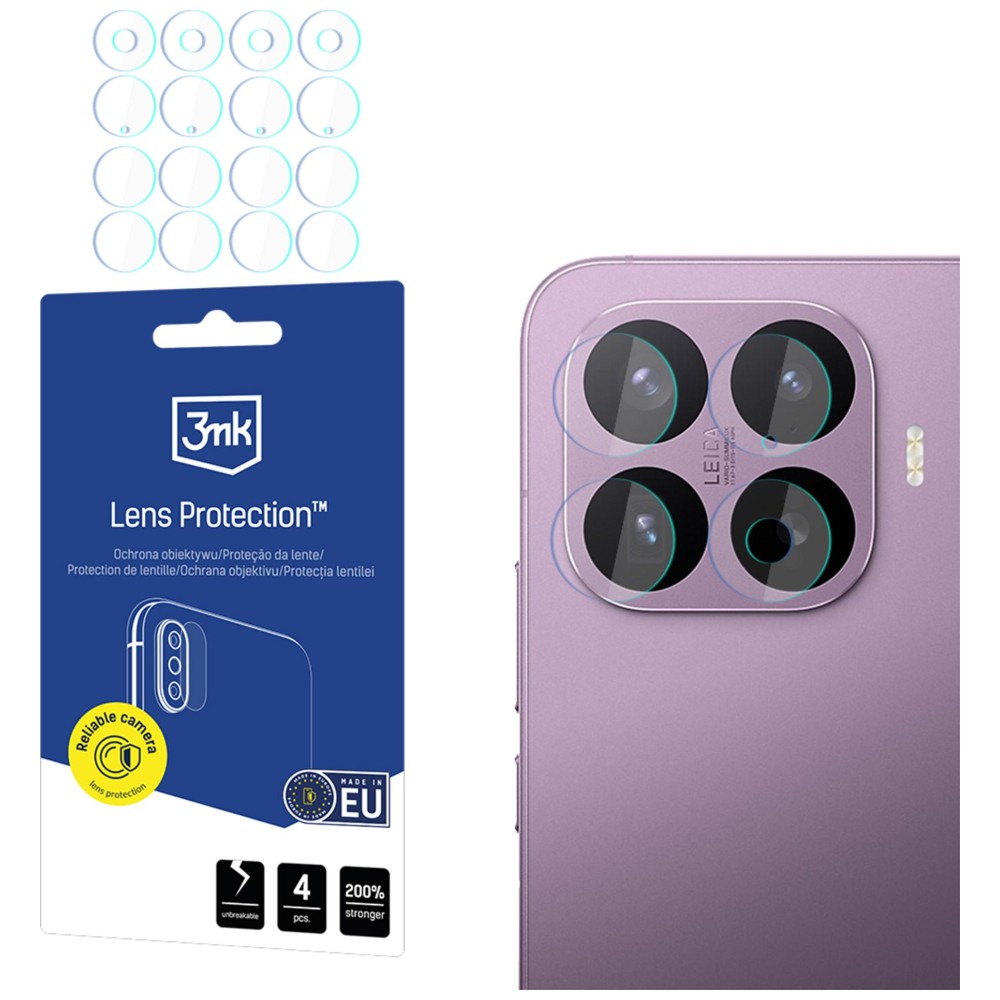 Fotoaparato objektyvo apsauga 3MK Lens Protection, skirta Xiaomi 17T Pro aprašymas - Prekės nuotrauka