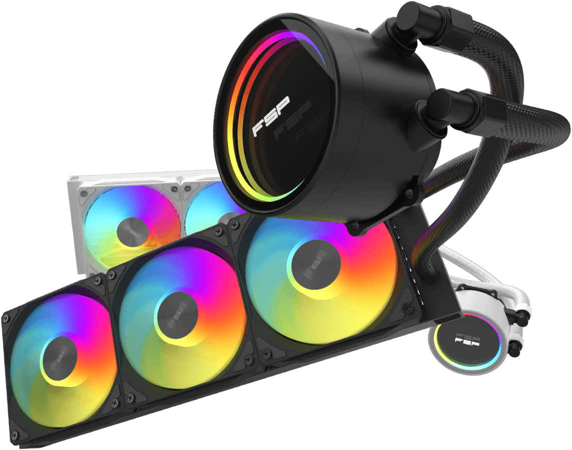 FSP WAK 360mm Liquid Cooler Juodas AE36 B kompiuterio aušintuvas aprašymas - Prekės nuotrauka FSP WAK 360mm Liquid Cooler Juodas AE36 B kompiuterio aušintuvas aprašymas - Prekės nuotrauka