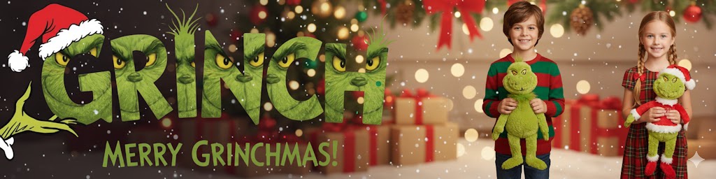 Dėlionė Bookshop Grinch - Pluszowa maskotka / przytulanka Grinch w stroju Świętego Mikołaja 43 cm Eco-Friendly aprašymas - Prekės nuotrauka