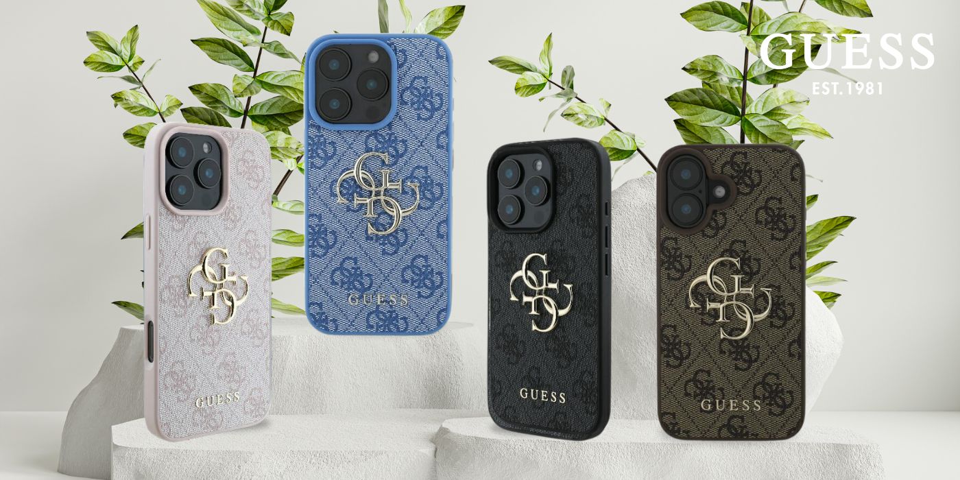 Guess 4G Big Logo iPhone 16 – dėklas telefonui juodos spalvos aprašymas - Prekės nuotrauka