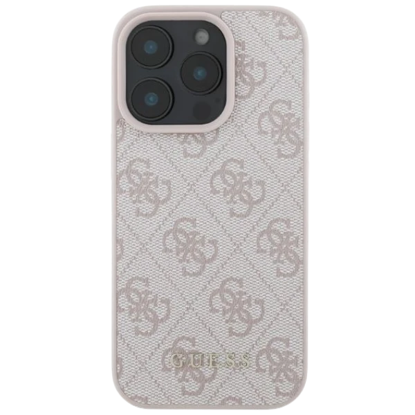 Guess 4G Classic Apple iPhone 16 Pro Max - dėklas telefonui rožinės spalvos aprašymas - Prekės nuotrauka Guess 4G Classic Apple iPhone 16 Pro Max - dėklas telefonui rožinės spalvos aprašymas - Prekės nuotrauka