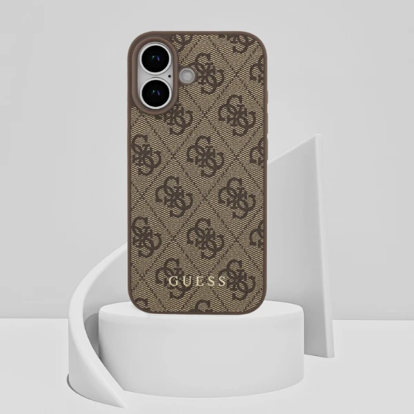Guess 4G Classic dėklas skirtas Apple iPhone 17 rudos spalvos aprašymas - Prekės nuotrauka Guess 4G Classic dėklas skirtas Apple iPhone 17 rudos spalvos aprašymas - Prekės nuotrauka