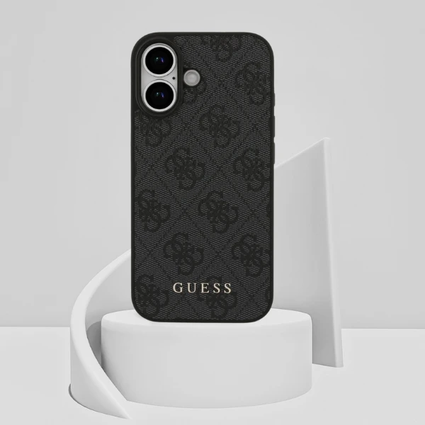 Guess 4G Classic dėklas skirtas Apple iPhone 17 juodos spalvos aprašymas - Prekės nuotrauka Guess 4G Classic dėklas skirtas Apple iPhone 17 juodos spalvos aprašymas - Prekės nuotrauka