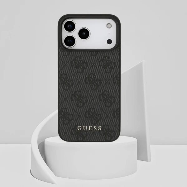 Guess 4G Classic dėklas skirtas Apple iPhone 17 Pro Max juodos spalvos aprašymas - Prekės nuotrauka Guess 4G Classic dėklas skirtas Apple iPhone 17 Pro Max juodos spalvos aprašymas - Prekės nuotrauka