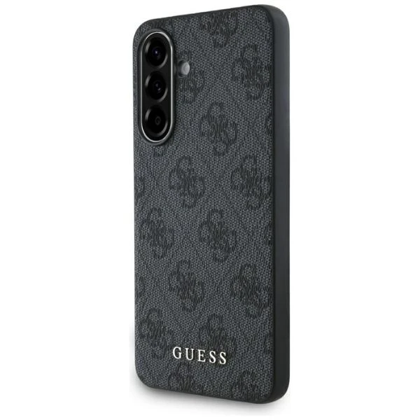 Guess 4G Metal dėklas telefonui aukso spalvos Logo Samsung Galaxy A36 - dėklas telefonui juodos spalvos aprašymas - Prekės nuotrauka