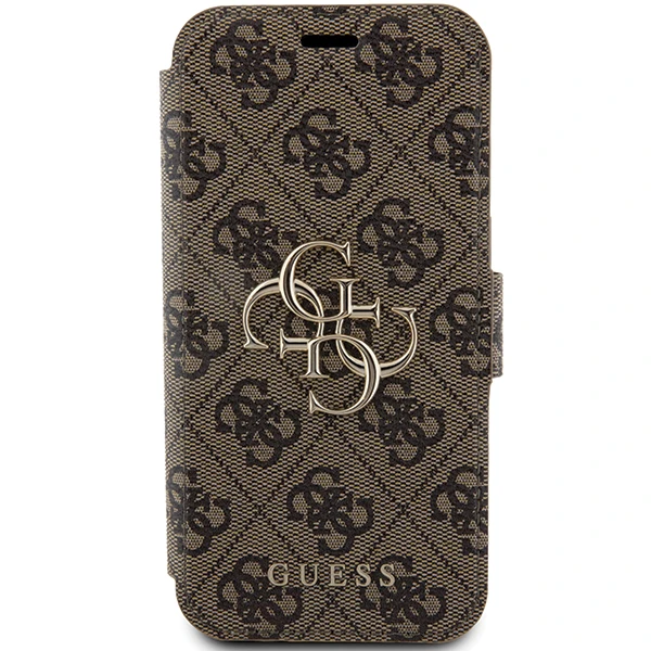 Guess 4G Metal Logo Apple iPhone 15 Pro - dėklas telefonui rudos spalvos aprašymas - Prekės nuotrauka Guess 4G Metal Logo Apple iPhone 15 Pro - dėklas telefonui rudos spalvos aprašymas - Prekės nuotrauka