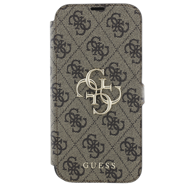 Guess 4G Metal Logo Apple iPhone 16 - dėklas telefonui rudos spalvos aprašymas - Prekės nuotrauka Guess 4G Metal Logo Apple iPhone 16 - dėklas telefonui rudos spalvos aprašymas - Prekės nuotrauka