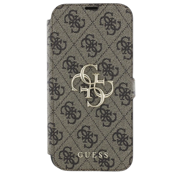 Guess 4G Metal Logo Apple iPhone 16 Plus - dėklas telefonui rudos spalvos aprašymas - Prekės nuotrauka
