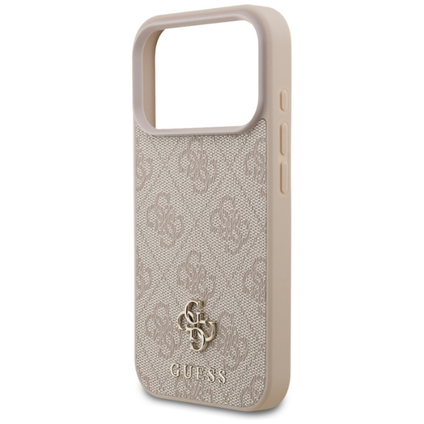 Guess 4G Small Classic Logo MagSafe dėklas, skirtas iPhone 18 Pro / 17 Pro, rožinis aprašymas - Prekės nuotrauka