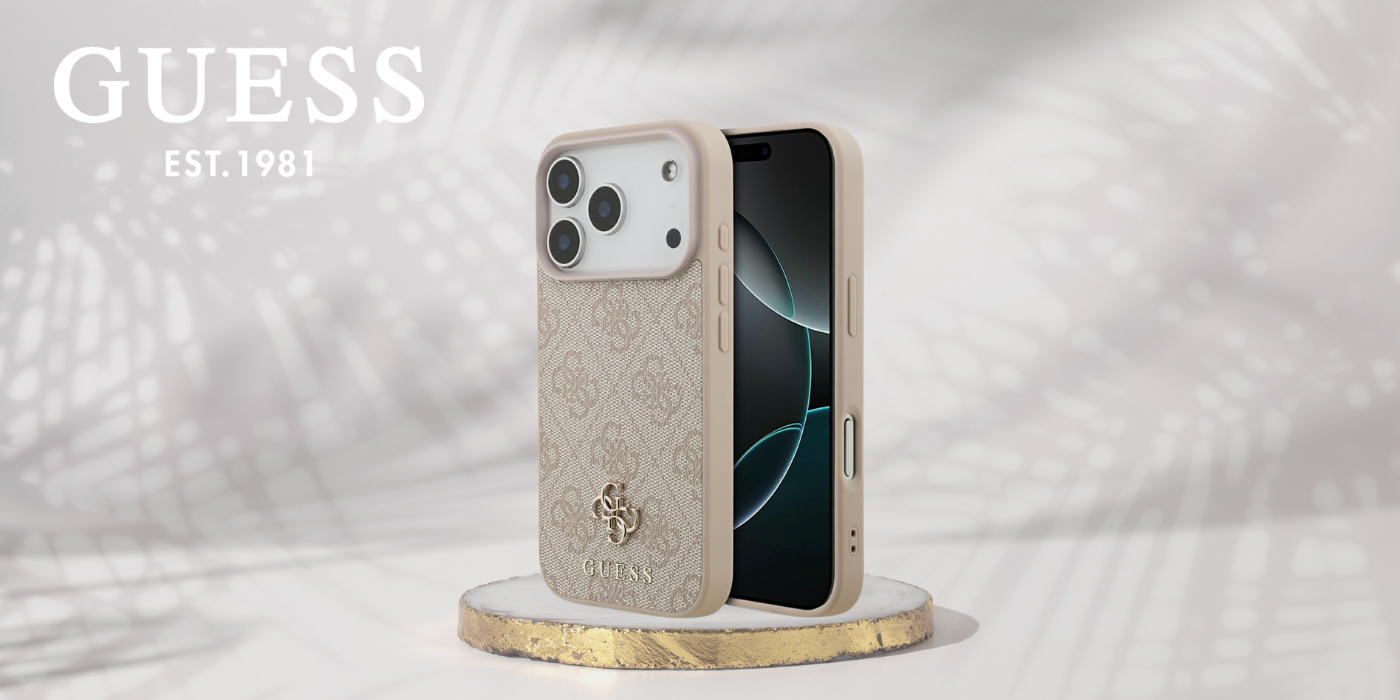 Guess 4G Small Classic Logo MagSafe dėklas, skirtas iPhone 18 Pro / 17 Pro, rožinis aprašymas - Prekės nuotrauka