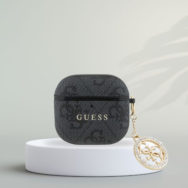 guess-4g-strass-charm-airpods-4-black-color
