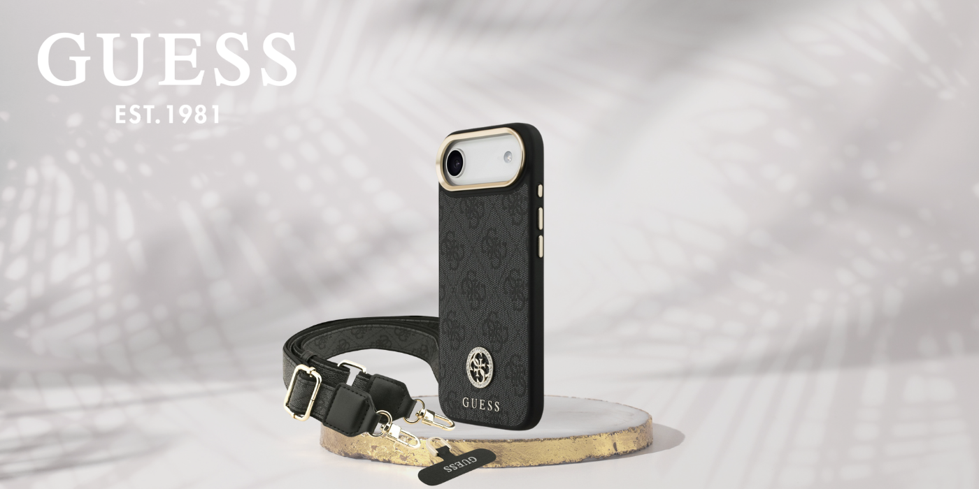 Guess 4G Strass Logo & Big Strap Metal Mygtukai MagSafe dėklas skirtas Apple iPhone Air juodos spalvos aprašymas - Prekės nuotrauka Guess 4G Strass Logo & Big Strap Metal Mygtukai MagSafe dėklas skirtas Apple iPhone Air juodos spalvos aprašymas - Prekės nuotrauka