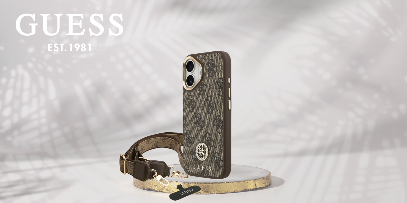 Guess 4G Strass Logo & Big Strap Metal Mygtukai MagSafe dėklas skirtas Apple iPhone 17 Brown aprašymas - Prekės nuotrauka Guess 4G Strass Logo & Big Strap Metal Mygtukai MagSafe dėklas skirtas Apple iPhone 17 Brown aprašymas - Prekės nuotrauka