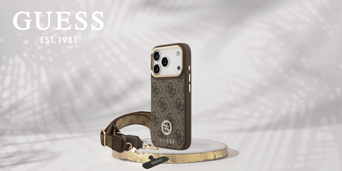 Guess 4G Strass Logo & Big Strap Metal Mygtukai MagSafe dėklas skirtas Apple iPhone 17 Pro Brown aprašymas - Prekės nuotrauka Guess 4G Strass Logo & Big Strap Metal Mygtukai MagSafe dėklas skirtas Apple iPhone 17 Pro Brown aprašymas - Prekės nuotrauka