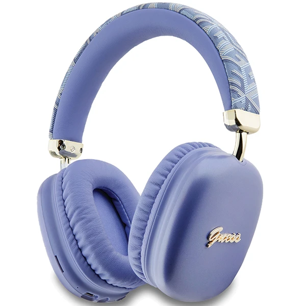 Guess Bluetooth on-ear ausinės GUBHK1GCTCSU violetinė/violetinė Gcube Metallic Script Logo aprašymas - Prekės nuotrauka Guess Bluetooth on-ear ausinės GUBHK1GCTCSU violetinė/violetinė Gcube Metallic Script Logo aprašymas - Prekės nuotrauka