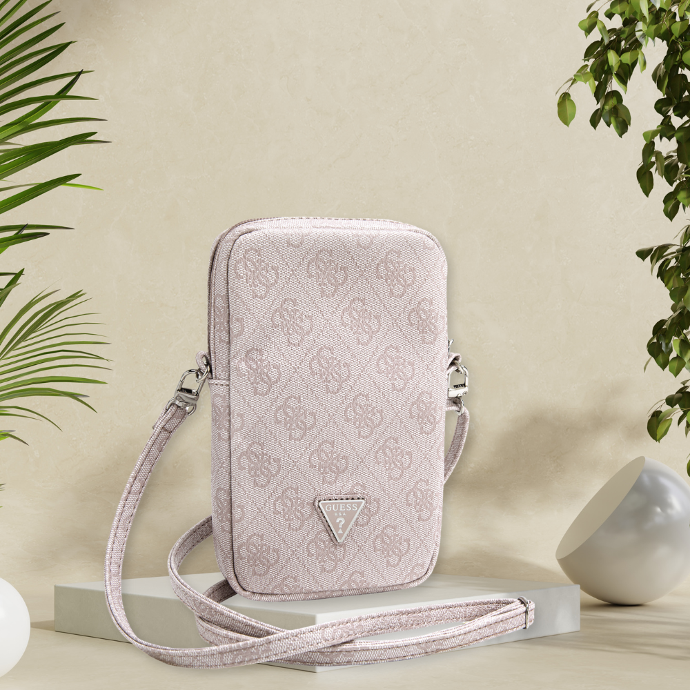 Guess Bag GUWBZP4GFTSW ruda Zip 4G Triangle aprašymas - Prekės nuotrauka