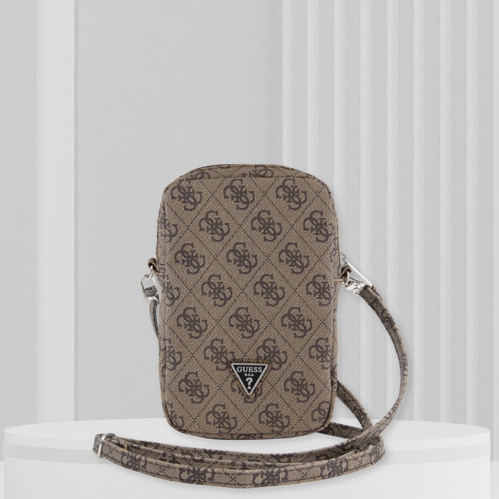 Guess Bag GUWBZP4GFTSW ruda Zip 4G Triangle aprašymas - Prekės nuotrauka