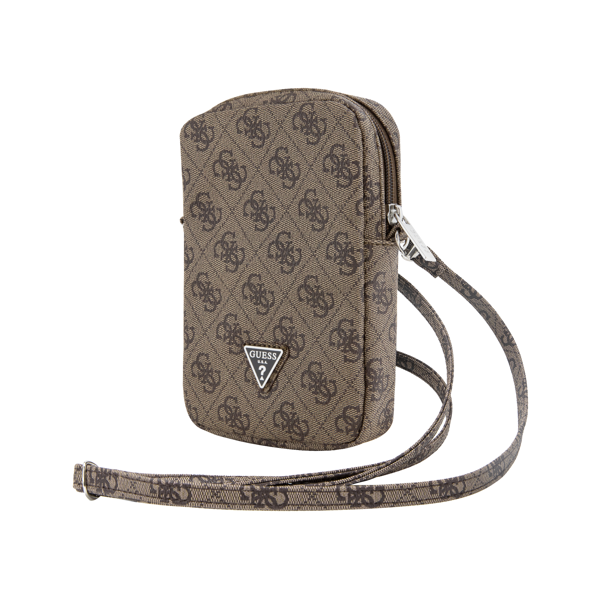 Guess Bag GUWBZP4GFTSW ruda Zip 4G Triangle aprašymas - Prekės nuotrauka