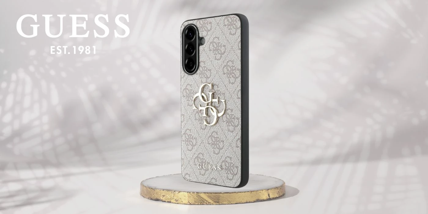 Guess Big 4G Logo Classic Logo Samsung Galaxy A56 – dėklas telefonui rožinės spalvos aprašymas - Prekės nuotrauka