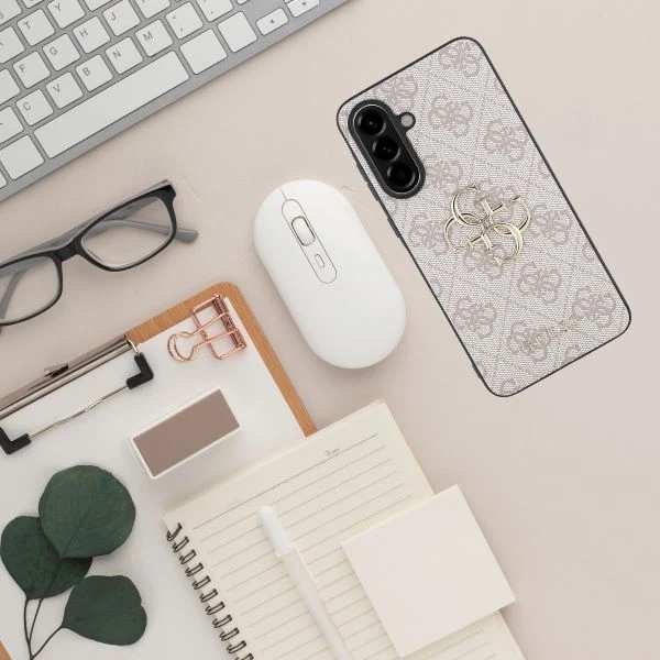 Guess Big 4G Logo Classic Logo Samsung Galaxy A56 – dėklas telefonui rožinės spalvos aprašymas - Prekės nuotrauka