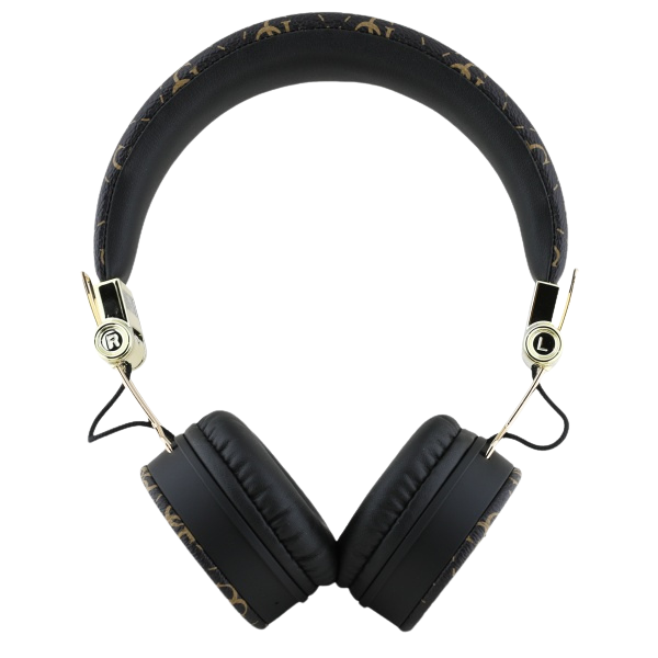Guess Bluetooth Ausinės ENC GUBH70E4PTMK juodos spalvos 4G Triangle Round Shape aprašymas - Prekės nuotrauka