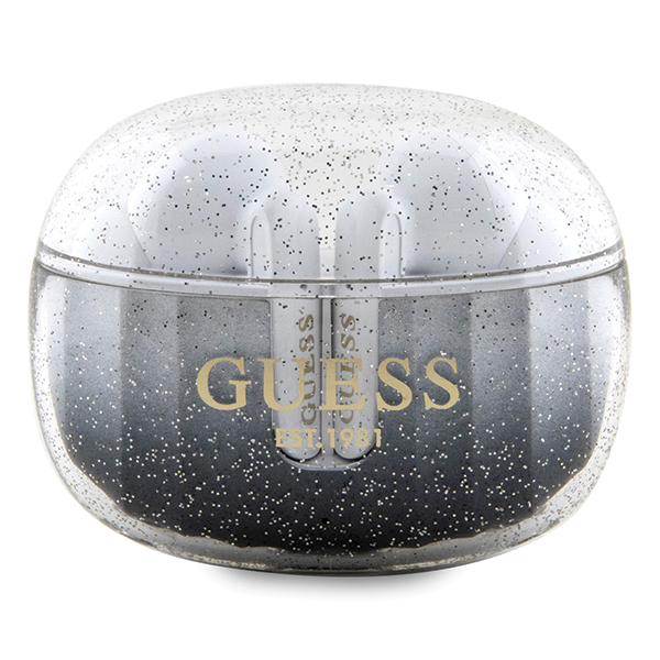Guess Bluetooth ausinės GUTWSHDGKEEK TWS + docking station juodos spalvos Glitter Gradient aprašymas - Prekės nuotrauka