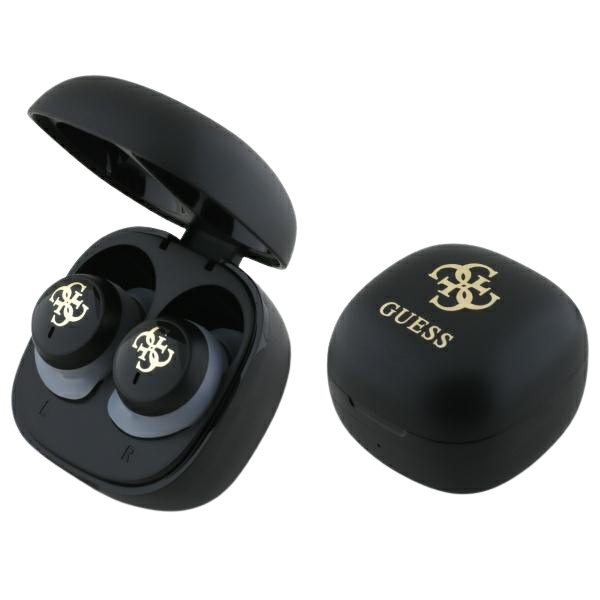 Guess Bluetooth ausinės GUTWSJ144ESK TWS + docking station juodos spalvos Iridescent 4G Printed Logo aprašymas - Prekės nuotrauka Guess Bluetooth ausinės GUTWSJ144ESK TWS + docking station juodos spalvos Iridescent 4G Printed Logo aprašymas - Prekės nuotrauka