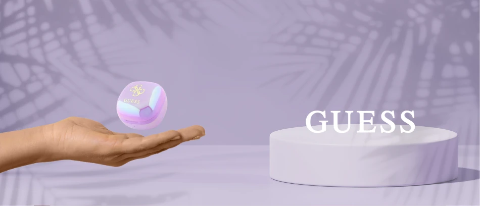 Guess Bluetooth ausinės GUTWSJ144ESU TWS + docking station violetinė Iridescent 4G Printed Logo aprašymas - Prekės nuotrauka Guess Bluetooth ausinės GUTWSJ144ESU TWS + docking station violetinė Iridescent 4G Printed Logo aprašymas - Prekės nuotrauka