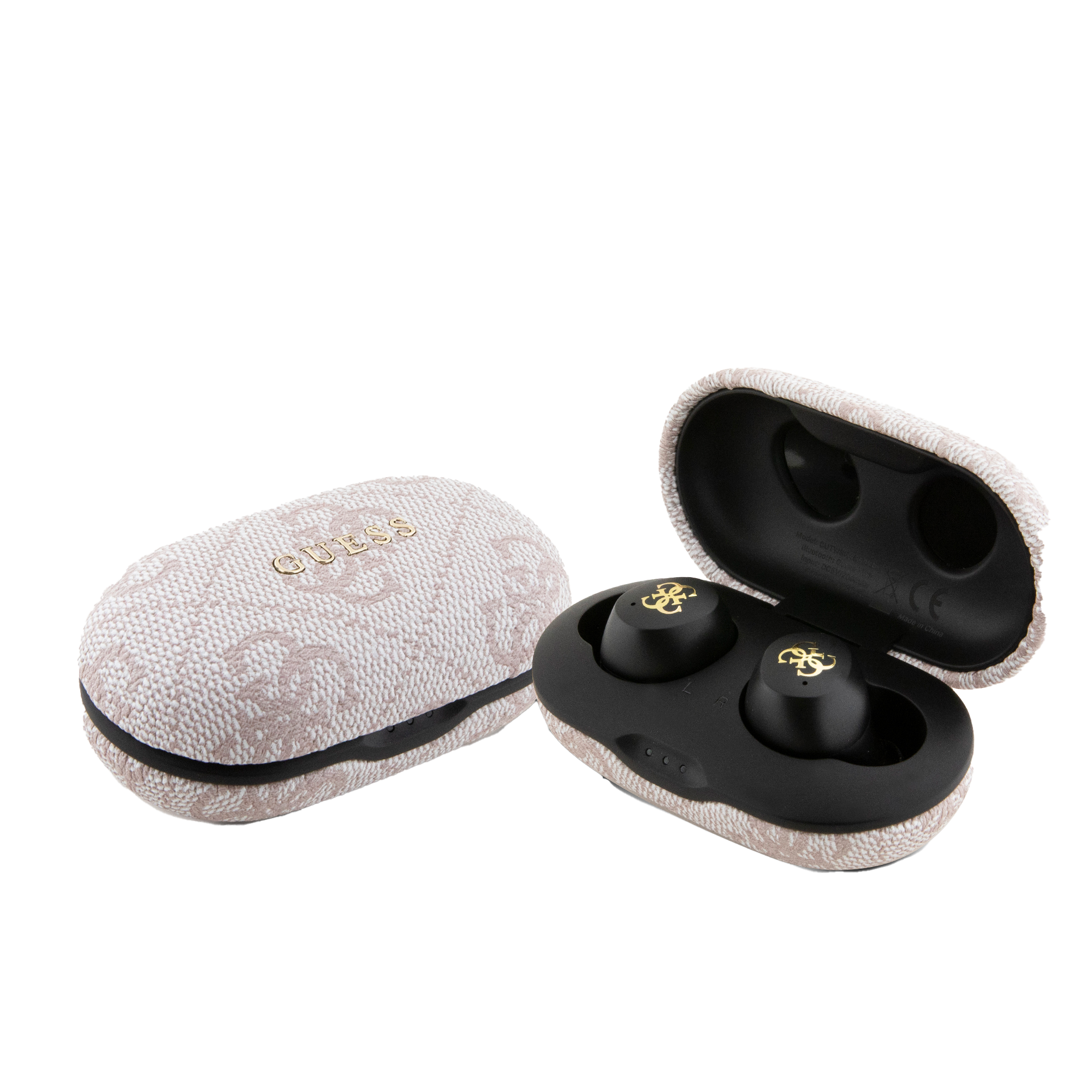 Guess Bluetooth Ausinės GUTWSP4EGP TWS + ENC Docking Station Rožinė 4G Metal aprašymas - Prekės nuotrauka