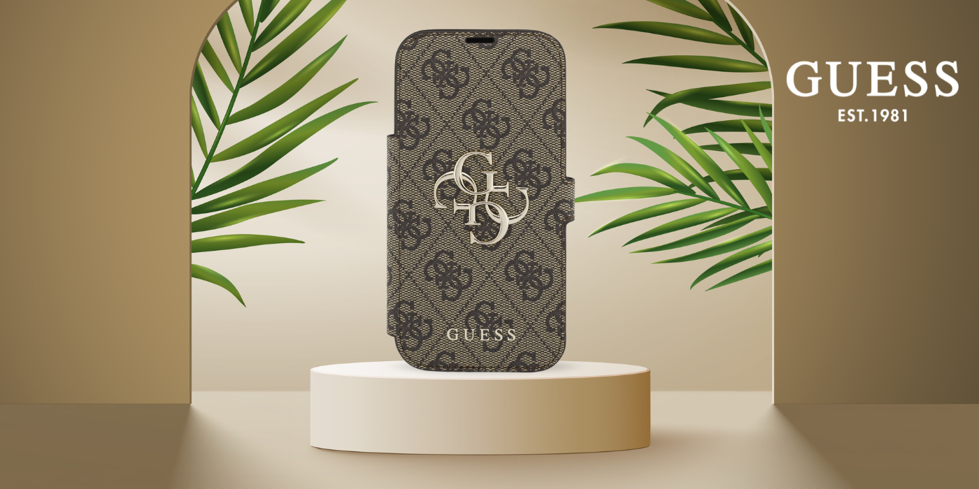 Guess Book 4G Metal Logo Dėklas Apple iPhone 17 Pro rudos spalvos aprašymas - Prekės nuotrauka Guess Book 4G Metal Logo Dėklas Apple iPhone 17 Pro rudos spalvos aprašymas - Prekės nuotrauka