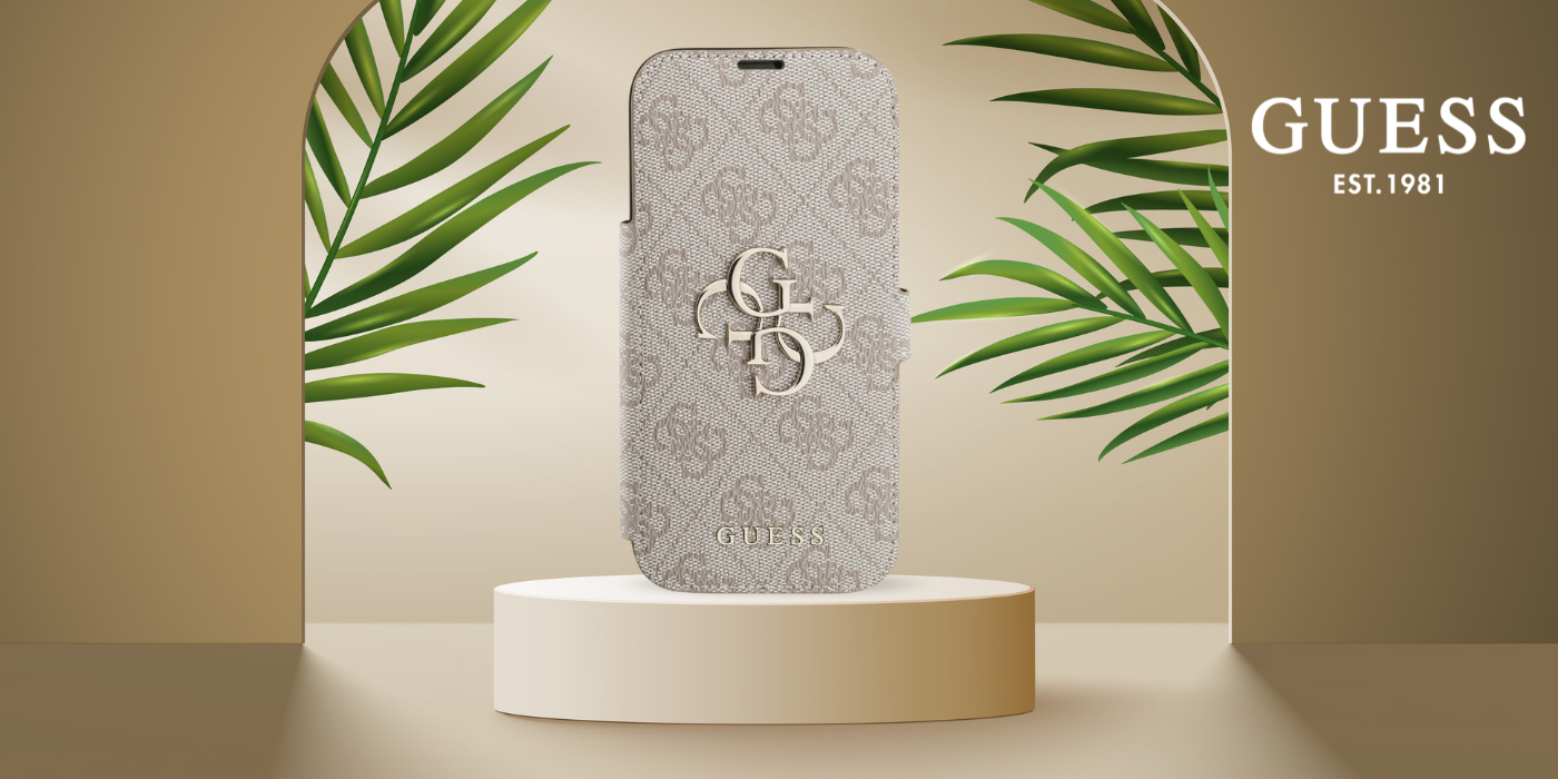Guess Book 4G Metal Logo Dėklas Apple iPhone 17 Pro rožinės spalvos aprašymas - Prekės nuotrauka Guess Book 4G Metal Logo Dėklas Apple iPhone 17 Pro rožinės spalvos aprašymas - Prekės nuotrauka
