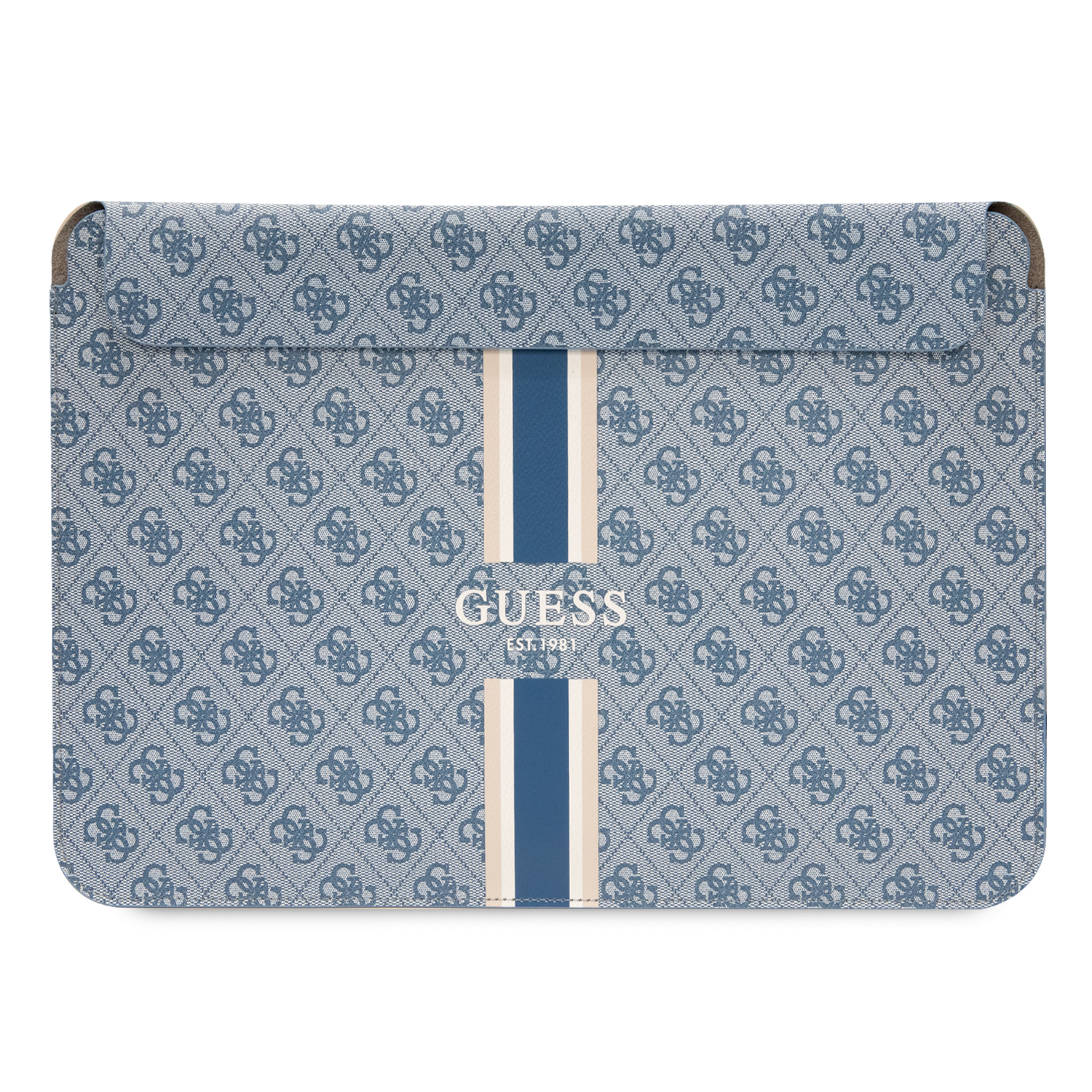 Guess Dėklas kompiuteriui GUCS14P4RPSB 14″ mėlynos spalvos 4G Printed Stripes aprašymas - Prekės nuotrauka