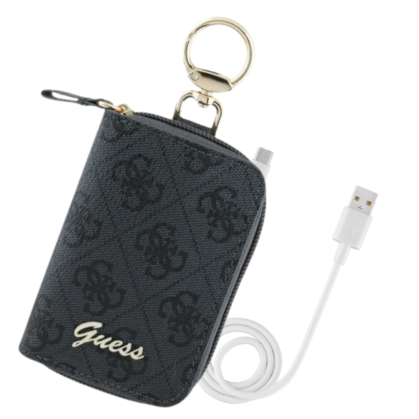 Guess dėklas Pouch GUABP4DPTK juodos spalvos 4G Triangle aprašymas - Prekės nuotrauka