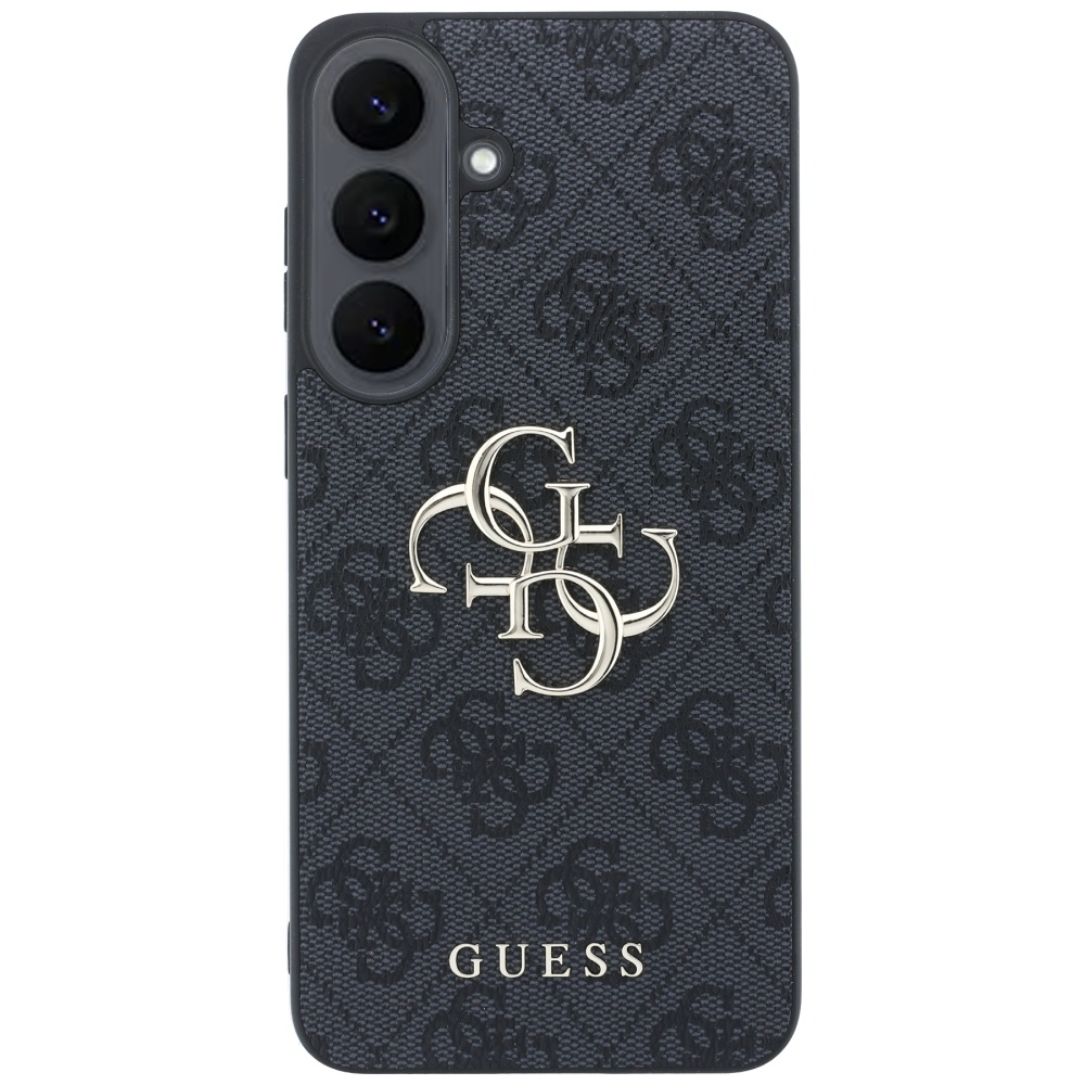 Guess Embossed 4G Ring Classic Logo MagSafe dėklas Samsung Galaxy S26 FE juodas aprašymas - Prekės nuotrauka