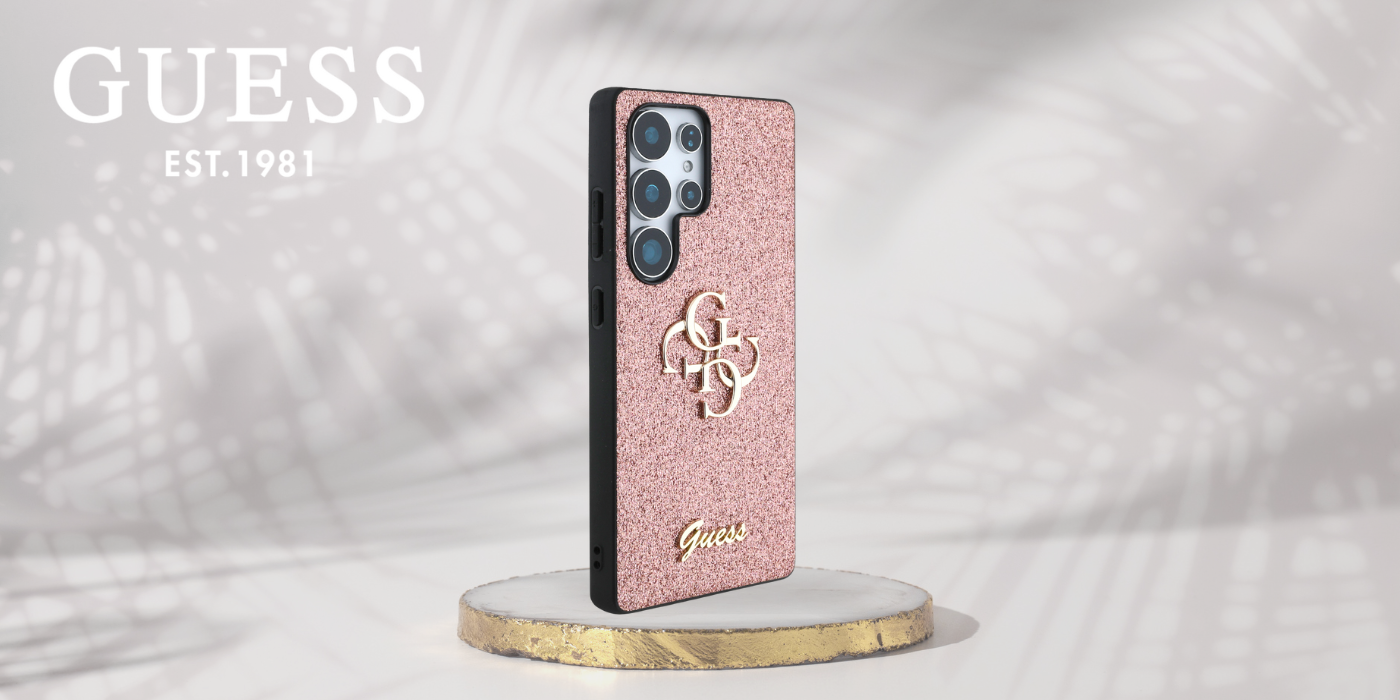 Dėklas Guess Fixed Glitter Big 4G Metal Logo skirtas Samsung Galaxy S25 Ultra rožinės spalvos aprašymas - Prekės nuotrauka Dėklas Guess Fixed Glitter Big 4G Metal Logo skirtas Samsung Galaxy S25 Ultra rožinės spalvos aprašymas - Prekės nuotrauka