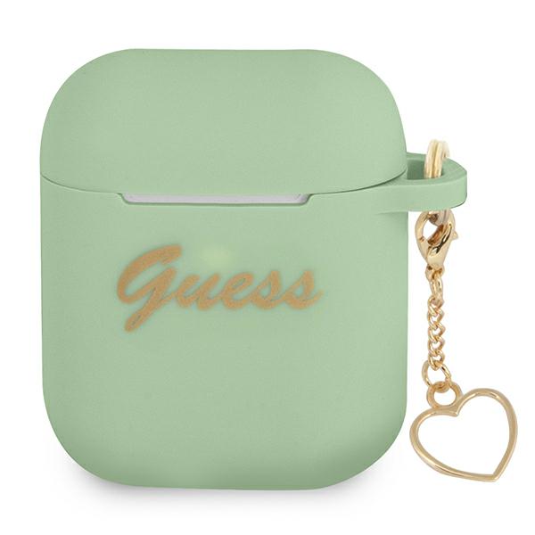 Dėklas Guess GUA2LSCHSN AirPods Žalias aprašymas - Prekės nuotrauka