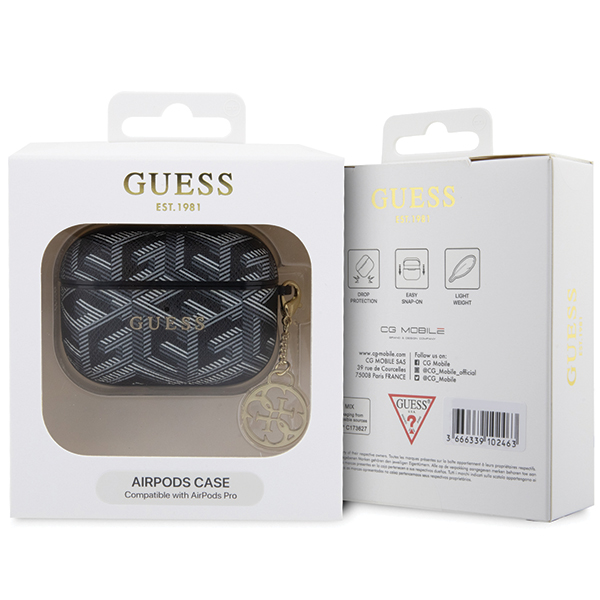 Guess GUAPPGCE4CK AirPods Pro dėklas juodos spalvos GCube Charm aprašymas - Prekės nuotrauka