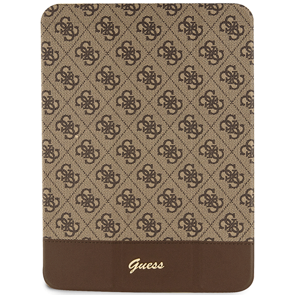 Guess GUFCP12PS4SGW Apple iPad Pro 12.9″ rudos spalvos 4G Stripe Allover aprašymas - Prekės nuotrauka