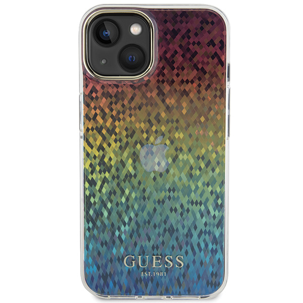 Guess GUHCN61HDECMI iPhone 11 / Xr 6.1″ kietas dėklas IML Faceted Mirror Disco vaivorykštinis aprašymas - Prekės nuotrauka