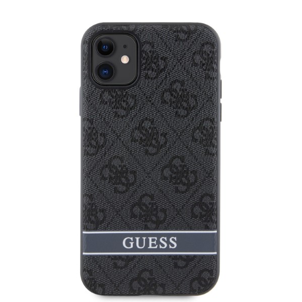 Guess GUHCN61P4SNK Apple iPhone 11 / Xr pilkas kietas dėklas 4G Stripe aprašymas - Prekės nuotrauka Guess GUHCN61P4SNK Apple iPhone 11 / Xr pilkas kietas dėklas 4G Stripe aprašymas - Prekės nuotrauka