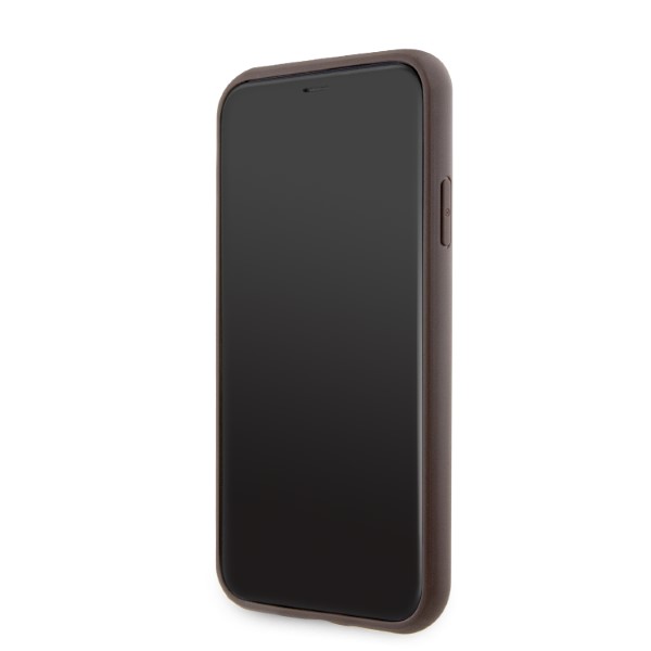 Guess GUHCN61P4SNW Apple iPhone 11 / Xr rudos spalvos kietas dėklas 4G Stripe aprašymas - Prekės nuotrauka Guess GUHCN61P4SNW Apple iPhone 11 / Xr rudos spalvos kietas dėklas 4G Stripe aprašymas - Prekės nuotrauka