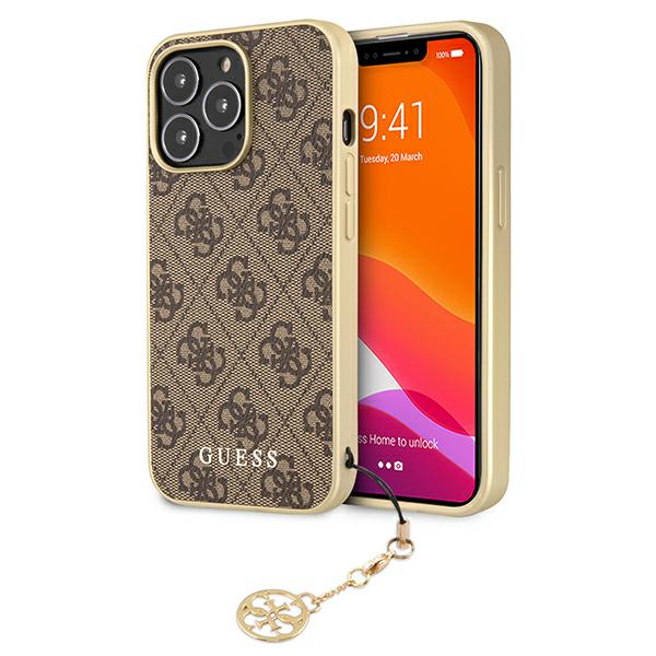 Dėklas Cg Mobile France GUHCP13LGF4GBR Guess 4G Charms Zadní Kryt pro iPhone 13 Pro Brown (ruda) aprašymas - Prekės nuotrauka Dėklas Cg Mobile France GUHCP13LGF4GBR Guess 4G Charms Zadní Kryt pro iPhone 13 Pro Brown (ruda) aprašymas - Prekės nuotrauka