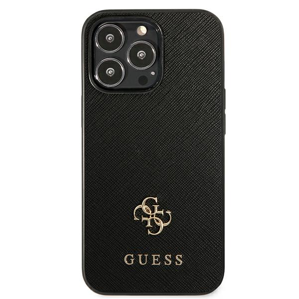 Guess GUHCP13LPS4MK Apple iPhone 13 Pro / 13 6,1″ juodos spalvos kietas dėklas Saffiano 4G Small Metal Logo aprašymas - Prekės nuotrauka Guess GUHCP13LPS4MK Apple iPhone 13 Pro / 13 6,1″ juodos spalvos kietas dėklas Saffiano 4G Small Metal Logo aprašymas - Prekės nuotrauka
