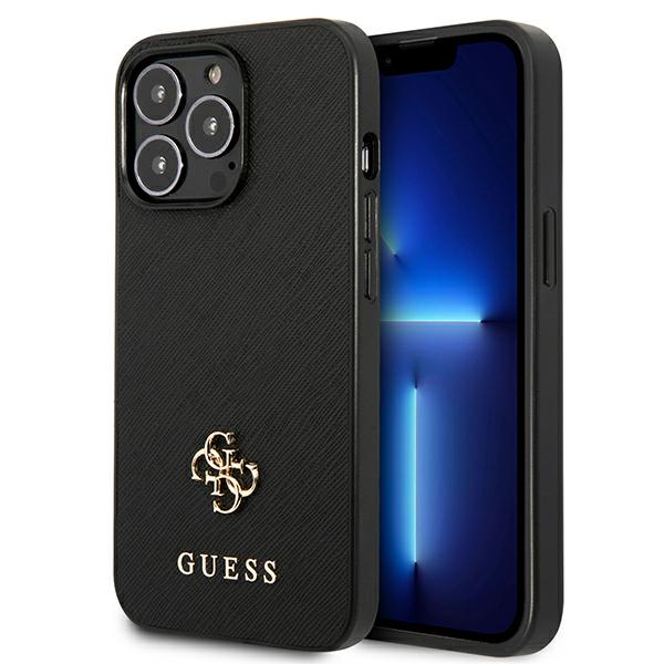 Guess GUHCP13LPS4MK Apple iPhone 13 Pro / 13 6,1″ juodos spalvos kietas dėklas Saffiano 4G Small Metal Logo aprašymas - Prekės nuotrauka Guess GUHCP13LPS4MK Apple iPhone 13 Pro / 13 6,1″ juodos spalvos kietas dėklas Saffiano 4G Small Metal Logo aprašymas - Prekės nuotrauka