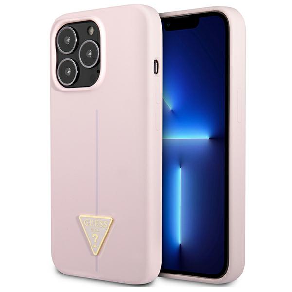 Dėklas Guess GUHCP13XSLTGU iPhone 13 Pro Max 6,7″ violetinė hardcase Silicone Triangle aprašymas - Prekės nuotrauka