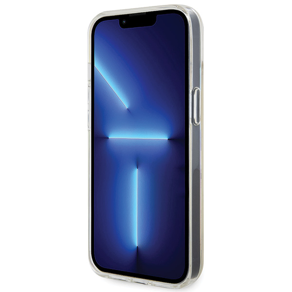 Guess GUHCP14LHDECMI iPhone 14 Pro 6.1″ kietas dėklas IML Faceted Mirror Disco vaivorykštinis aprašymas - Prekės nuotrauka