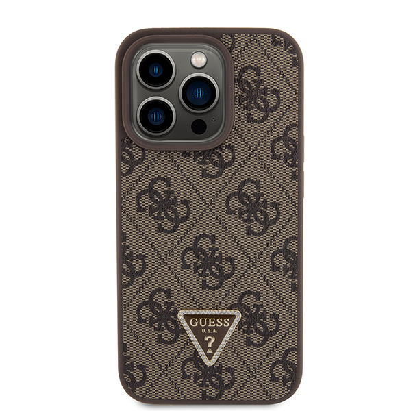 Guess GUHCP14LP4TDSCPB Apple iPhone 14 Pro 6.1″ mėlynas kietas dėklas Crossbody 4G Metal Logo aprašymas - Prekės nuotrauka