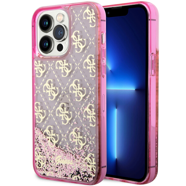 Guess GUHCP14XLC4PSGP Apple iPhone 14 Pro Max 6.7″ rožinės spalvos kietas dėklas Liquid Glitter 4G Transculent aprašymas - Prekės nuotrauka Guess GUHCP14XLC4PSGP Apple iPhone 14 Pro Max 6.7″ rožinės spalvos kietas dėklas Liquid Glitter 4G Transculent aprašymas - Prekės nuotrauka