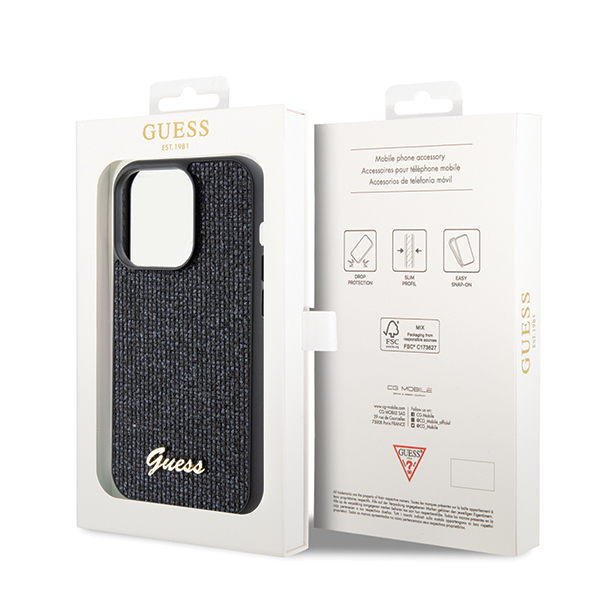 Guess GUHCP14XPMSDGSK Apple iPhone 14 Pro Max 6.7″ juodos spalvos kietas dėklas Disco Metal Script aprašymas - Prekės nuotrauka Guess GUHCP14XPMSDGSK Apple iPhone 14 Pro Max 6.7″ juodos spalvos kietas dėklas Disco Metal Script aprašymas - Prekės nuotrauka