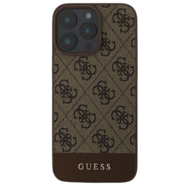 Guess GUHCP16MG4GLBR Apple iPhone 16 Plus 6.7″ rudos spalvos kietas dėklas 4G Bottom Stripe aprašymas - Prekės nuotrauka Guess GUHCP16MG4GLBR Apple iPhone 16 Plus 6.7″ rudos spalvos kietas dėklas 4G Bottom Stripe aprašymas - Prekės nuotrauka